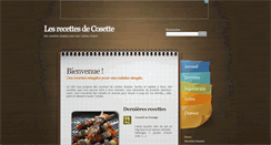 Desktop Screenshot of lesrecettesdecosette.com