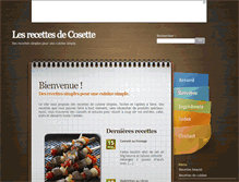 Tablet Screenshot of lesrecettesdecosette.com